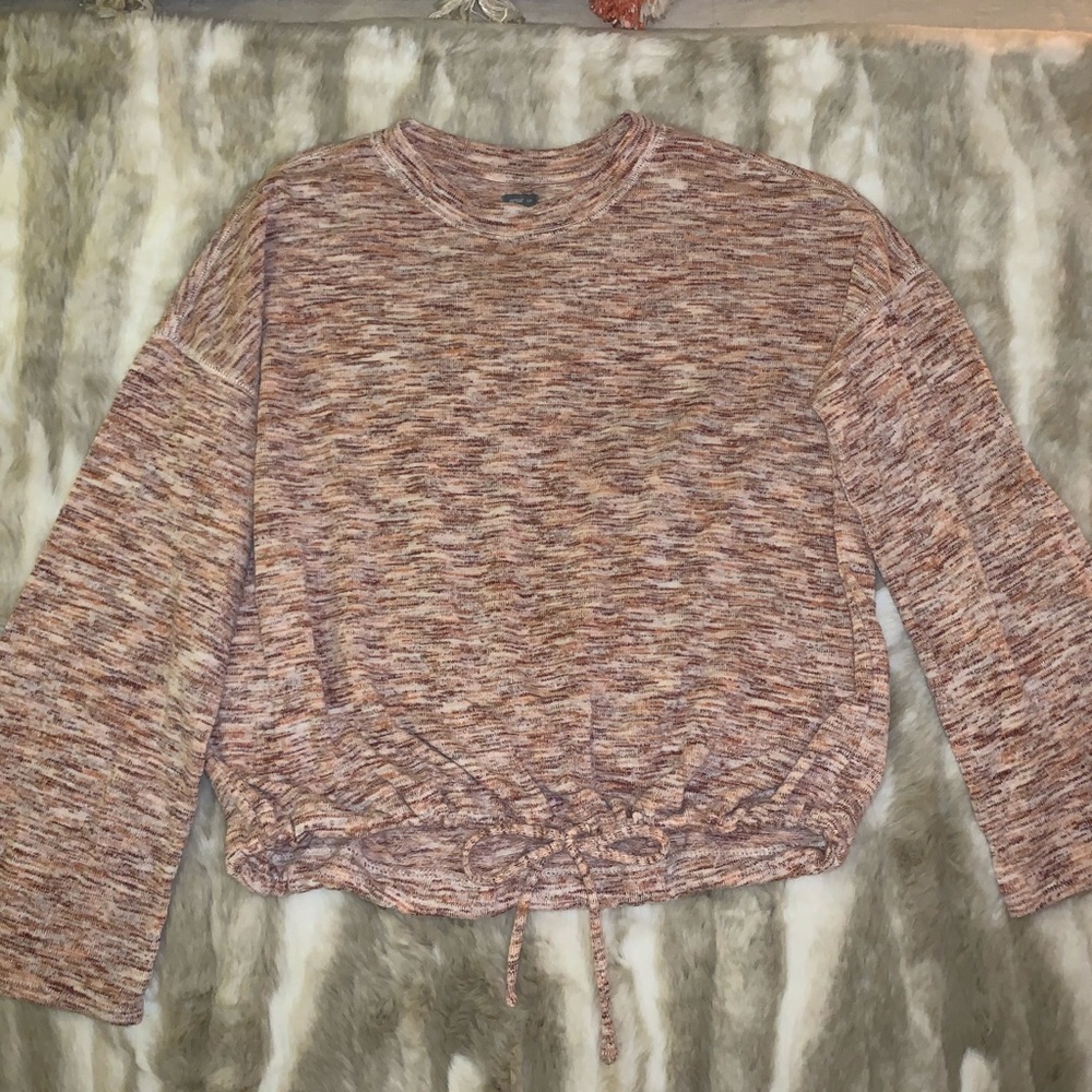 Aerie Tie Bottom Pullover Sweater Top